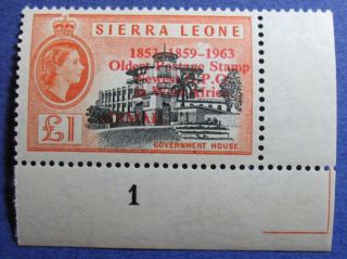 1963 Sierra Leone 1p Scott C13 S.  G.  284 Cs08094 photo