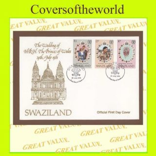 Swaziland 1981 Royal Wedding First Day Cover photo