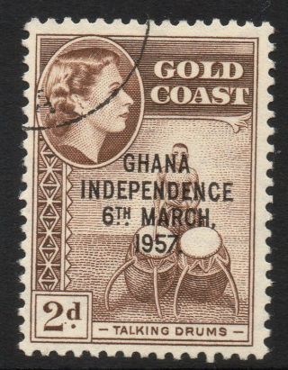 Ghana Sg173 1958 2d Chocolate Fine photo