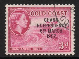 Ghana Sg175 1957 3d Magenta Fine photo