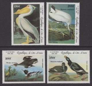 Ivory Coast - 1985 Audubon (4v) Um / photo