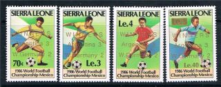 Sierra Leone 1986 World Cup Winners Sg 974/7 Mvlh photo