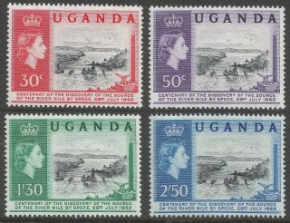 Uganda.  1962 Centenary Of Speke ' S Discovery Of Source Of Nile.  B4a38 photo