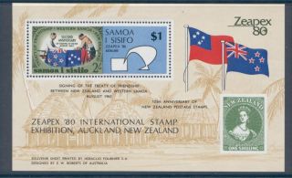 Samoa 533 Flags,  Stamp On Stamp photo