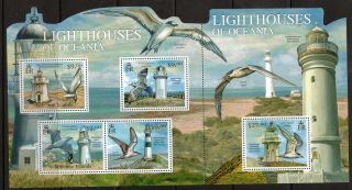 Solomon Islands 2012 Lighthouses/birds Sheetlet photo