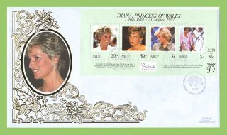 Niue 1998 Princess Diana Memorial Silk First Day Cover photo