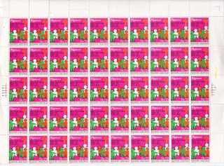 1974/75 Philippines Anti - Tb Seal Bcg Save Your Children Campaign Full Sheet photo