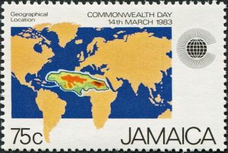 Jamaica 1983 75c Multicoloured Sg577 Cv £0.  45 F Mh Postage photo