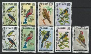 Haiti 1969 Sc 611 - 615,  C326 - 329 Birds photo