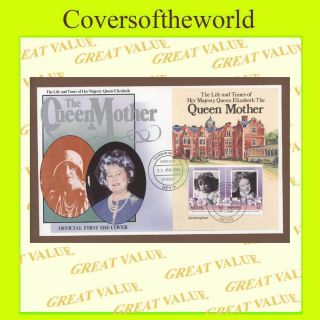 Nevis 1985 Queen Mother Miniature Sheet First Day Cover photo