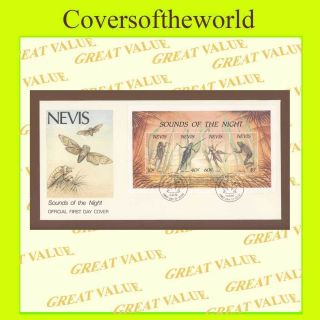 Nevis 1989 Insects Miniature Sheet First Day Cover photo