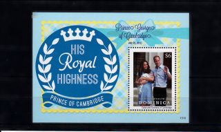 Dominica Commonwealth 2013 Birth Prince George Royal Baby 1v Ss William Kate photo