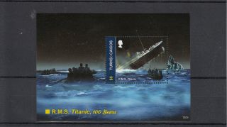 Turks & Caicos Island 2012 Rms Titanic 100 Years 1v Sheet I 100th Anniv photo