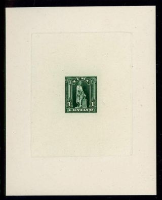 Us Possessions 1899 Sc 227p1 1c Large Die Proof On India Paper $160 Gem 1 - 4e3 33 photo