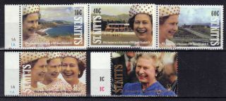 St Kitts 1992 Qeii Accession Unmounted Re:y166 photo