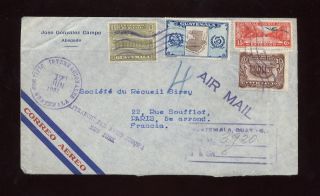 Airmail Reg.  Guatemala 1937 External Cover. . .  By Air photo