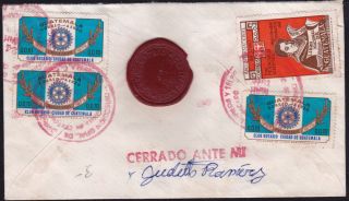 Guatemala 1976 Registered - Insured Cover,  One Wax Seal From Quezaltenango (ws111) photo