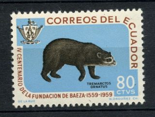 Ecuador 1960 Sg 1162 80c Spectacled Bear A69124 photo
