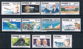 Guyana 1992 Anniversaries & Events 11v Sg 3464/74 photo