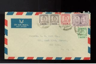 1952 Baghdad Iraq Commercial Airmail Cover To Usa photo