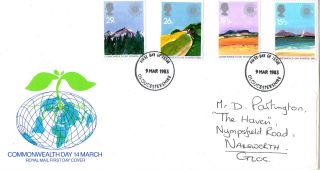 9 March 1983 Commonwealth Day Royal Mail First Day Cover Gloucestershire Fdi photo