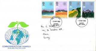 9 March 1983 Commonwealth Day Royal Mail First Day Cover Hastings E Sussex Fdi photo