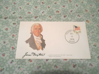 First Day Cover - Jonas Dayton 1760 - 1824,  Jersey Signer Of The Constitution photo