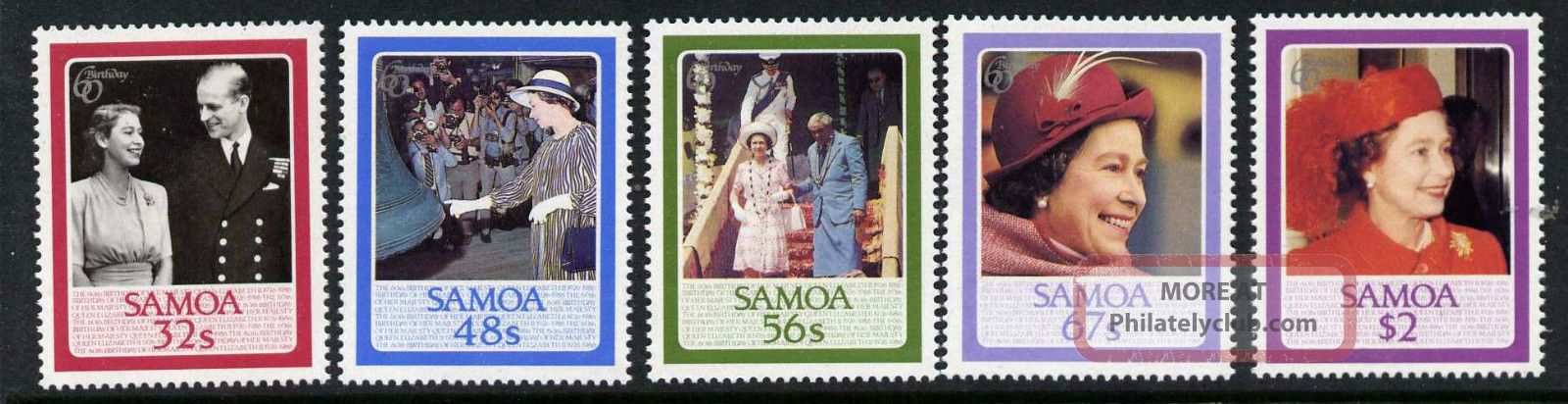 Samoa 670 - 4 Royalty, Queen Elizabeth Ii