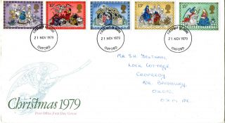 21 November 1979 Christmas Post Office First Day Cover Oxford Fdi photo