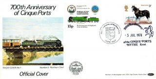 5 July 1978 Shire Horses Benham Rhdr Carried First Day Cover Hythe Shs photo