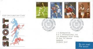 10 October 1980 Sport Centenaries Post Office First Day Cover Cardiff Shs (a) photo
