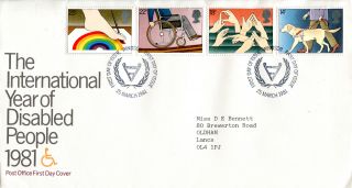 25 March 1981 Year Of Disabled People Post Office First Day Cover Windsor Shs W photo
