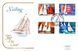 11 June 1975 Sailing Cotswold First Day Cover Royal Dorset Yacht Club Shs photo