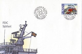 Aland 1998 Car Ferry Isabella Unaddressed First Day Cover Shs photo