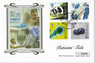 2 March 1999 Patients Tale Mercury Silk Limited Edition First Day Cover Shs photo