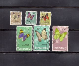 Tanzania 1973 Butterflies Scott 36//48 Cancelled photo