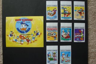 Disney - Donald Duck Happy Birthday 1934 - 1984 - Souvenir Sheet photo