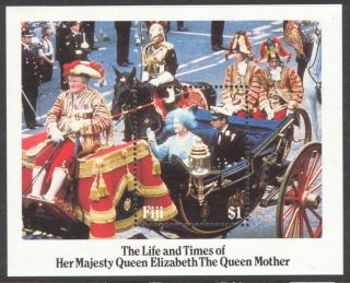 Fiji 1985 The Life And Times Her Majestry Queen Elizabeth Block photo