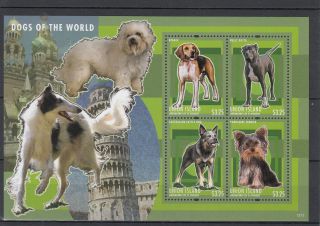 Union Island Grenadines St Vincent 2013 Dogs Of World Ii 4v M/s Beagle Pets photo