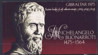 Gibraltar 328a Booklet Michelangelo,  Sculpture,  Art photo