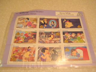 Disney Classic Fairytales Grenada Snow White Stamp Sheet photo