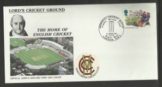 Gb 1994 Summertime Lord ' S Cricket Ground Fdc Mcc Cricket Writers Pictorial Pmk photo