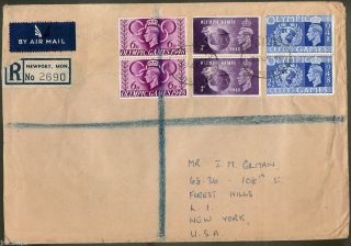 Great Britain 1948 Olympic Cover Registered To Us 29 August 1948 - Fdc photo