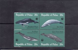 Palau 1983 Whales Scott 27a Block photo