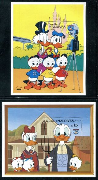 Maldive 1148 - 1049 Walt Disney Characters 50th Ann Of Donald Duck 1984 X14509 photo