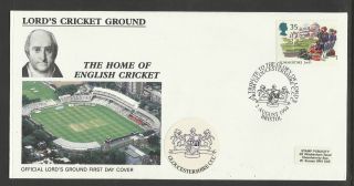 Gb 1994 Summertime Lord ' S Cricket Ground Fdc Gloucestershire Pictorial Postmark photo
