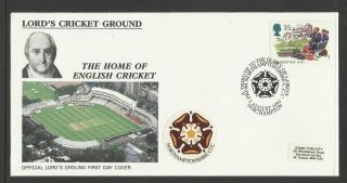 Gb 1994 Summertime Lord ' S Cricket Ground Fdc Northamptonshire Pictorial Postmark photo