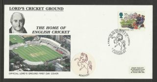 Gb 1994 Summertime Lord ' S Cricket Ground Fdc Kent Pictorial Postmark photo