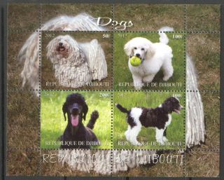 2012 Dogs I Sheet Of 4 Mdc2151 photo