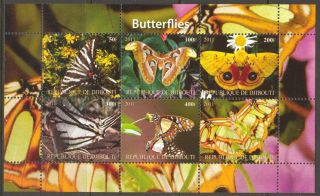 2011 Butterflies Iii Sheet Of 6 Mdbc1003 photo